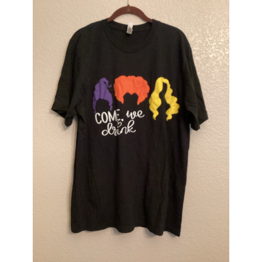 Hocus Pocus Come We Drink Sanderson Sisters Fun Graphic t-shirt 2XL